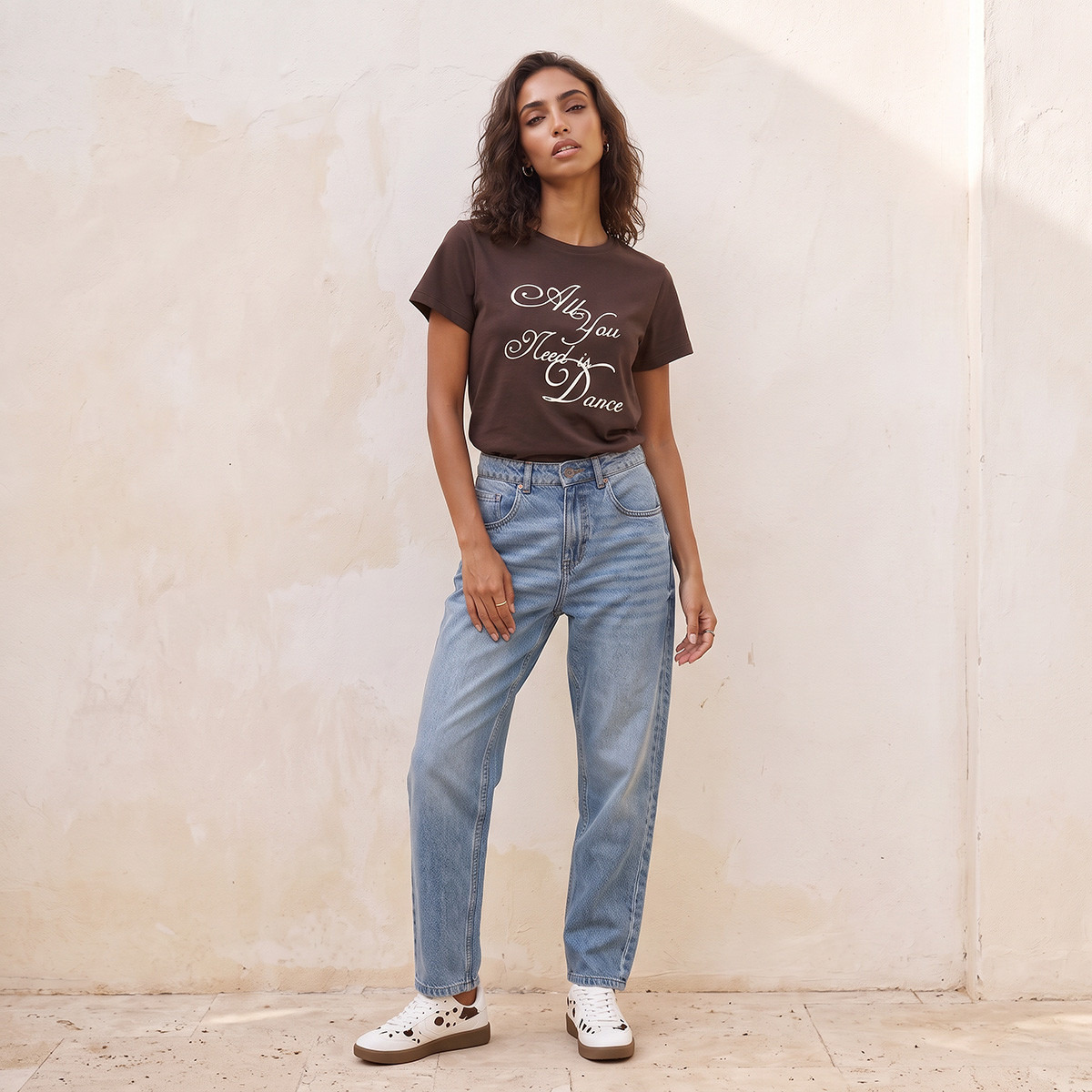 Splash Youth Cotton Slogan Print T-shirt-women-clothing-tshirts-image-2