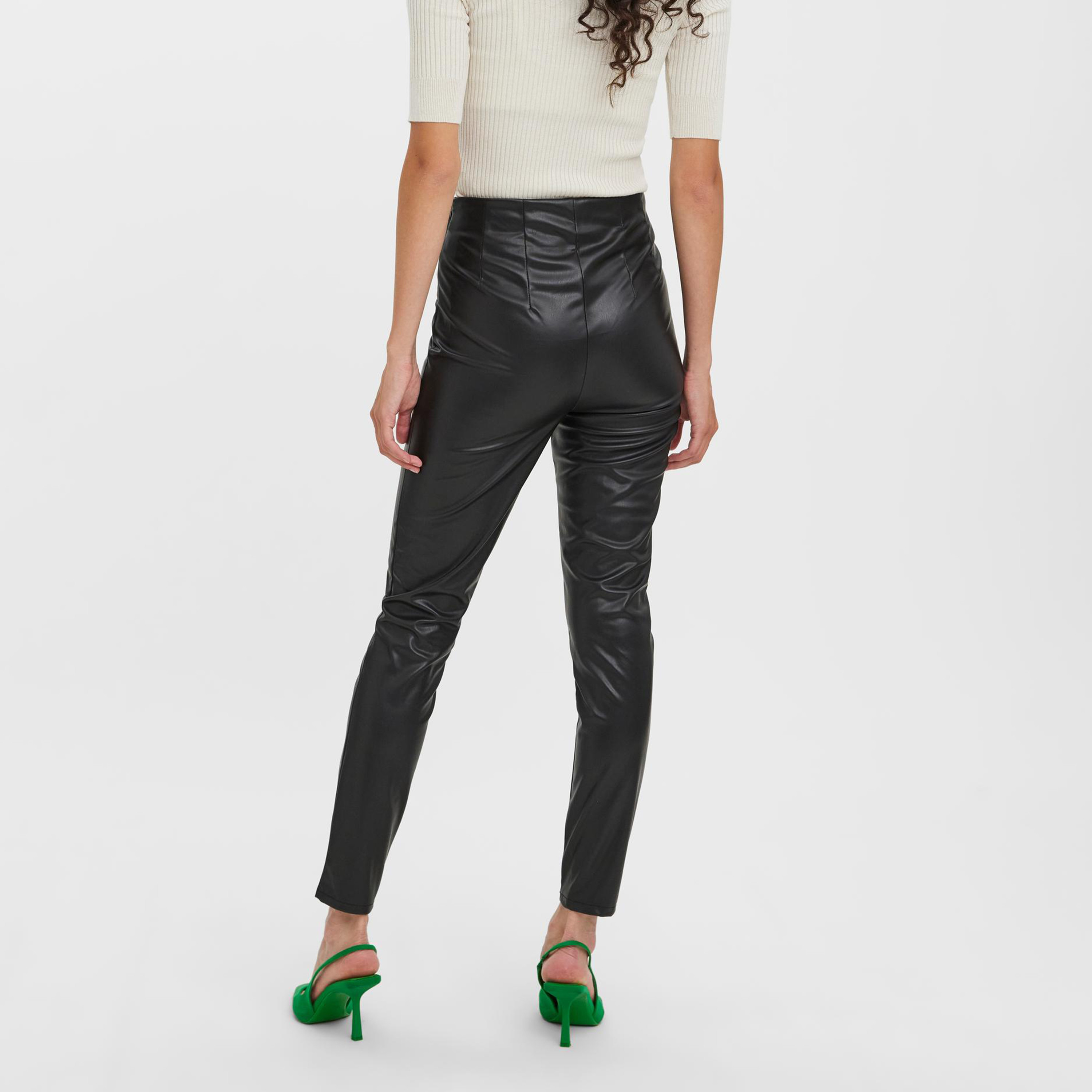 Vero Moda Plain High-Rise Trousers-cpwomen-clothing-bottoms-pantsandchinos-image-4