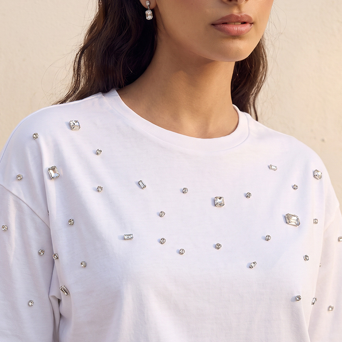 Splash Youth Cotton Embellished T-shirt-women-clothing-tshirts-image-5