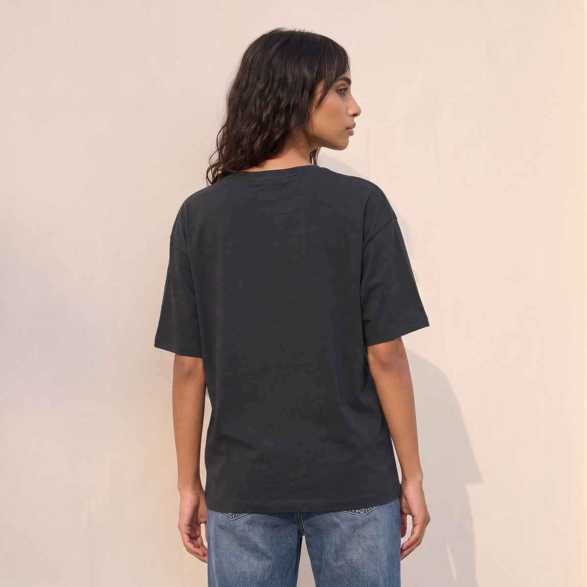 تيشيرت قطن مزين للشباب من سبلاش-women-clothing-tshirts-image-4