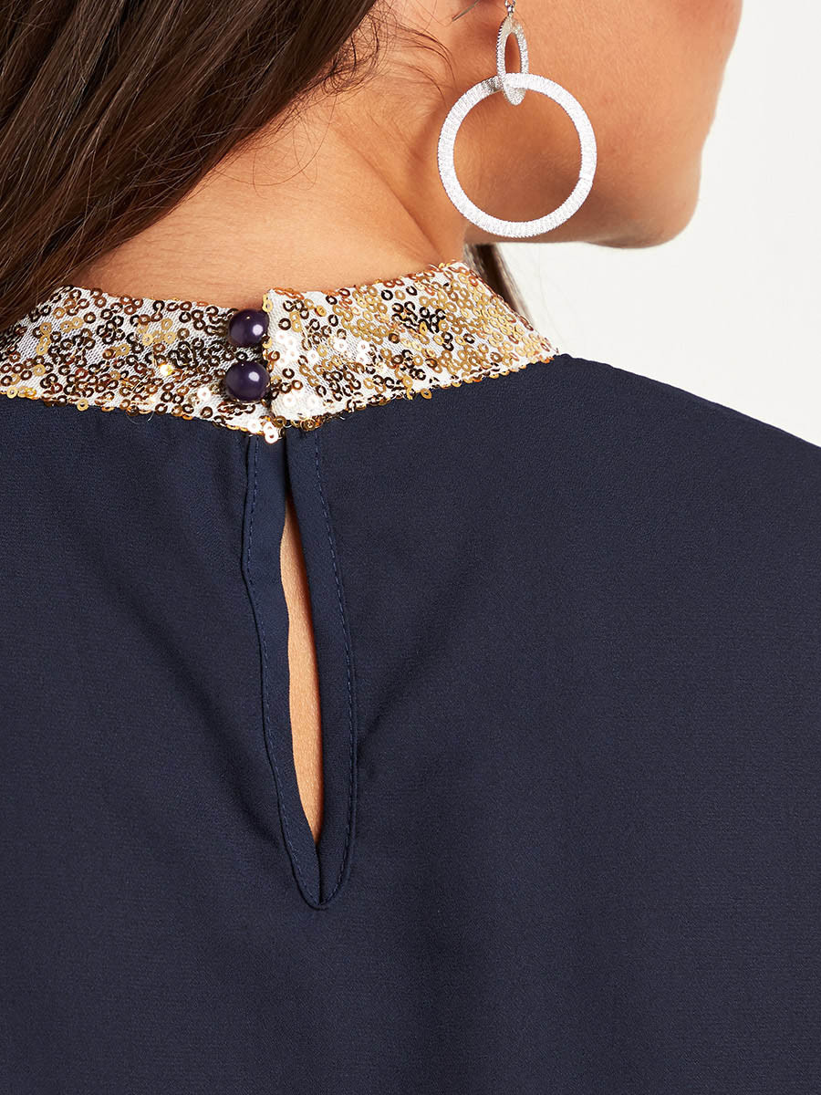Styli Embellished Detail High Neck Top -women-clothing-shirtsandblouses-blouses-image-4