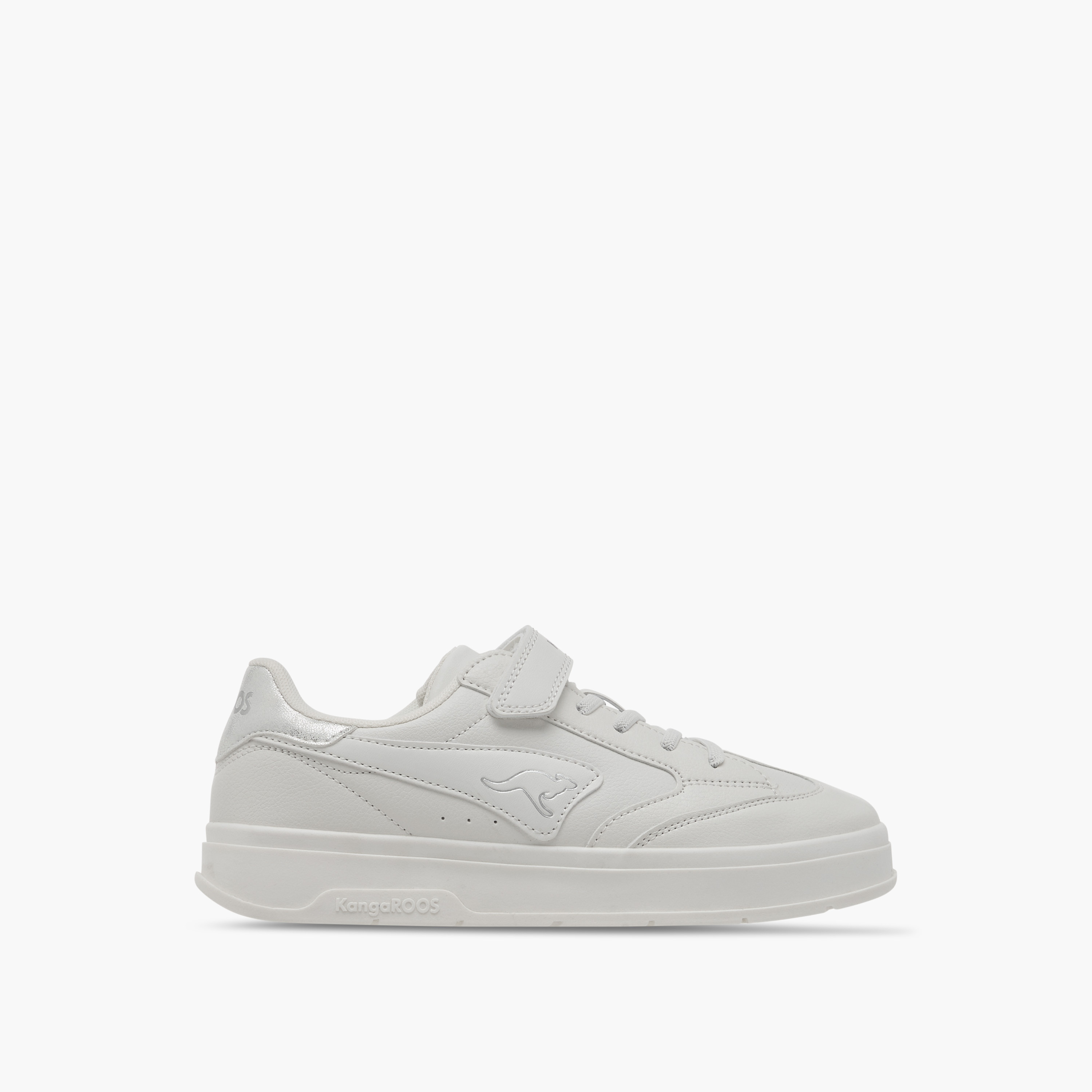 KangaROOS Women's Panelled Sneakers with Hook and Loop Closure-women-shoes-sneakers-image-3
