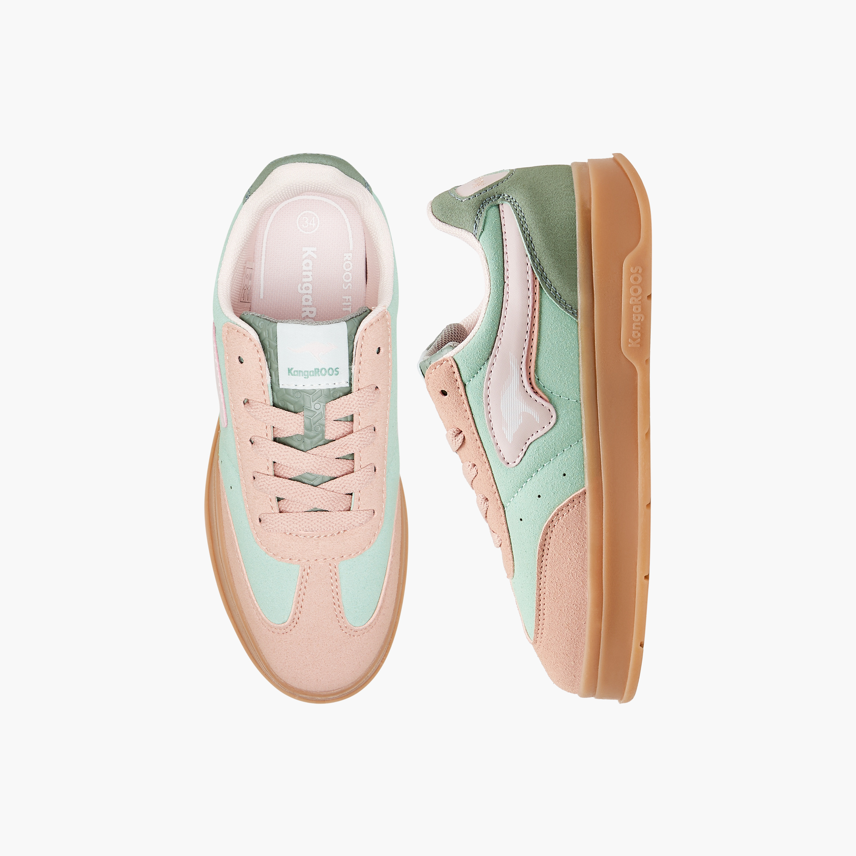 حذاء سنيكرز برباط إغلاق للبنات من كانجاروس-girls-shoes-sneakers-image-1
