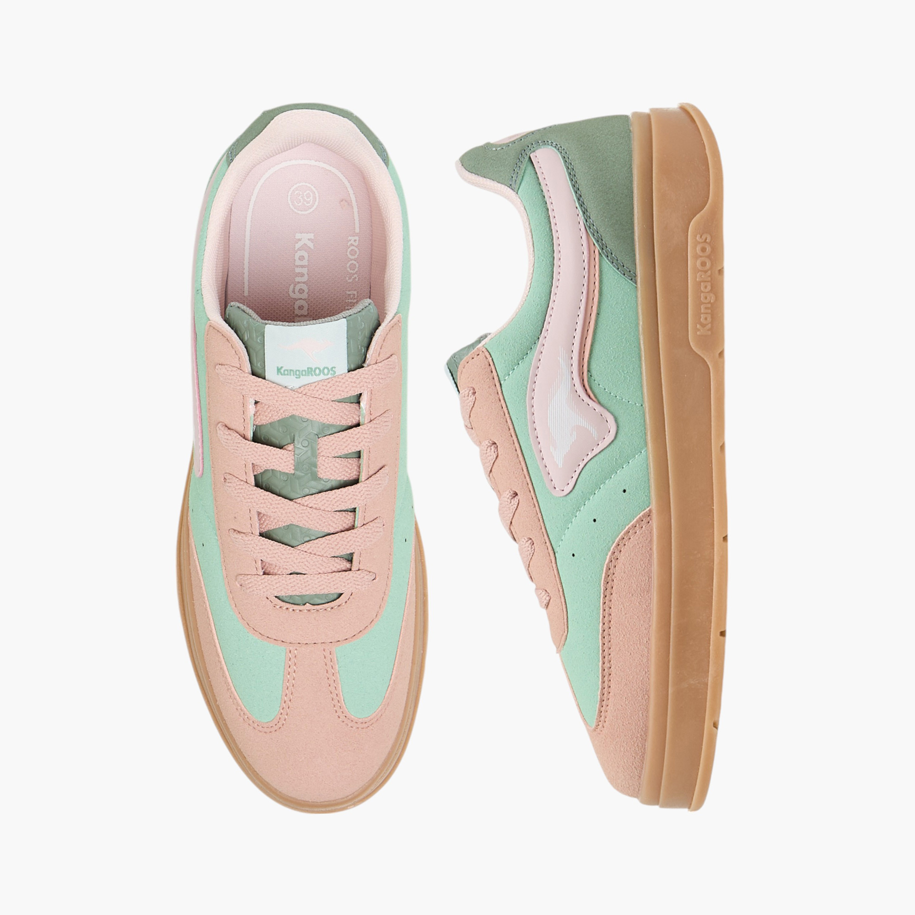 KangaROOS Women's Colourblock Lace-Up Sneakers-women-shoes-sneakers-image-1
