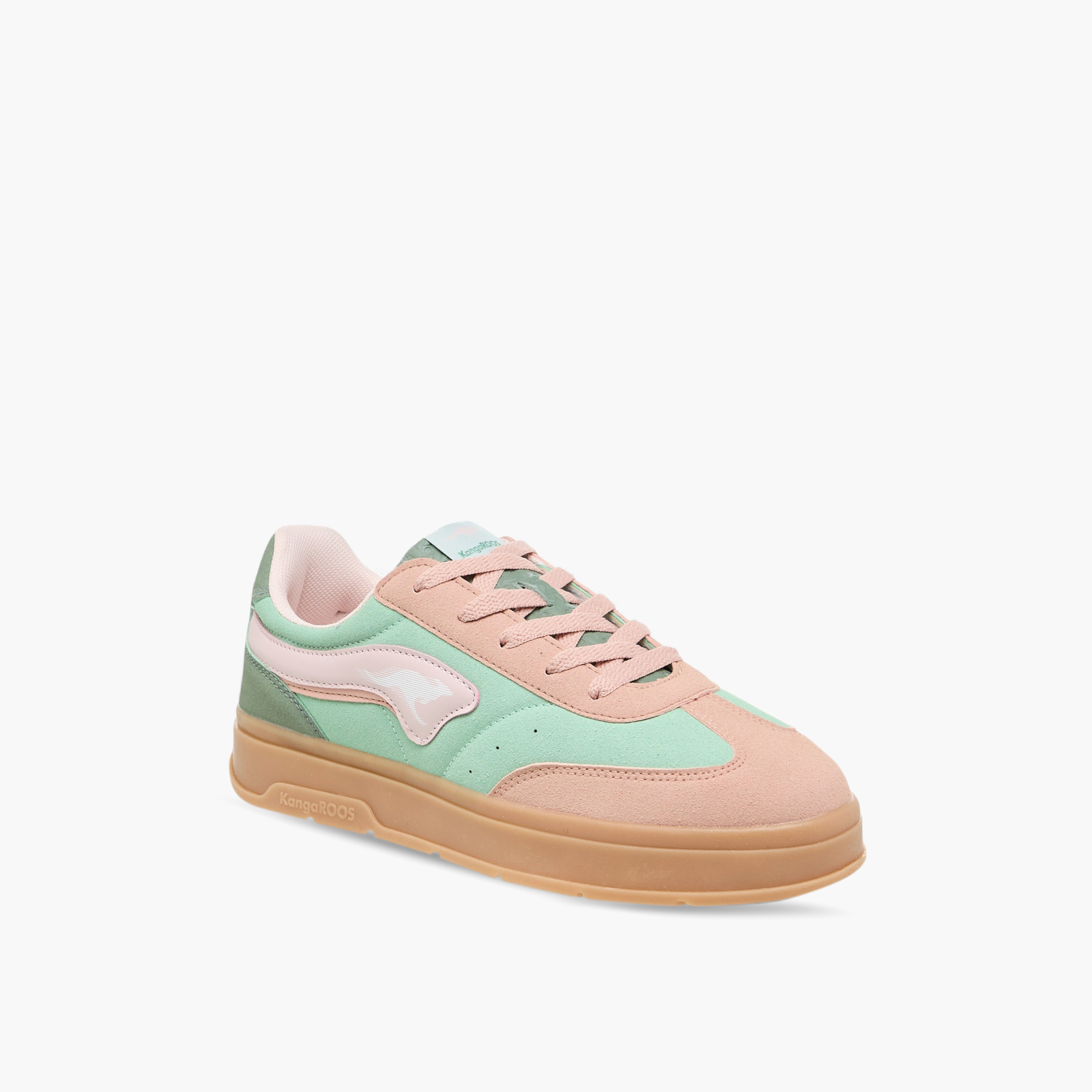 KangaROOS Women's Colourblock Lace-Up Sneakers-women-shoes-sneakers-image-2