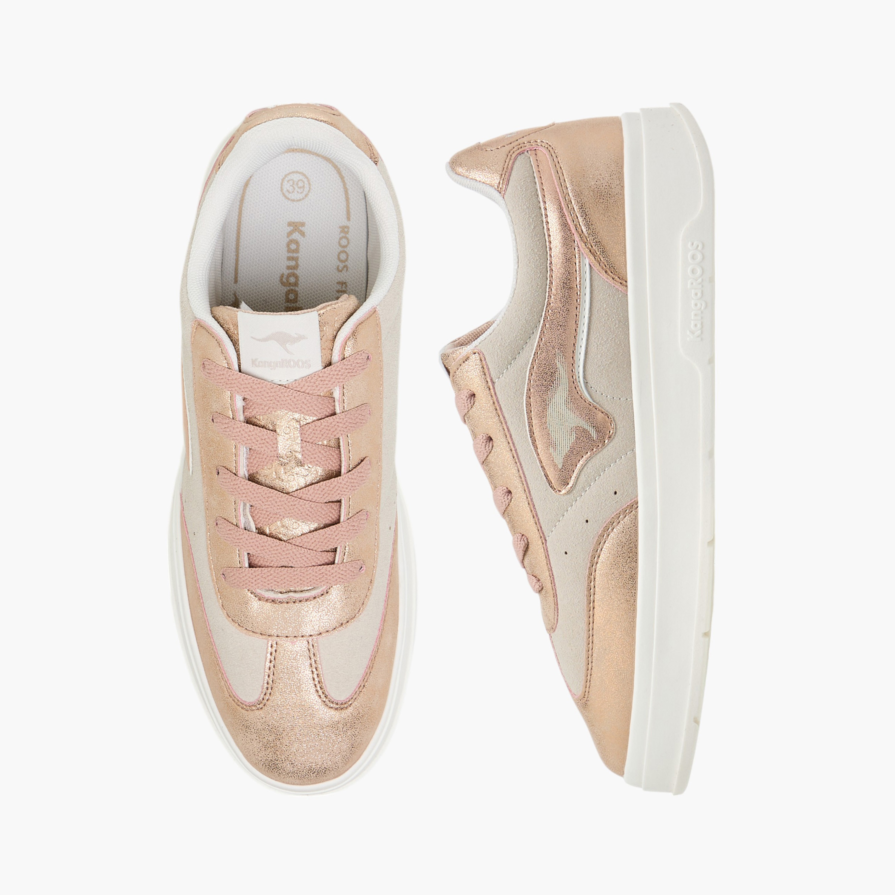 حذاء سنيكرز قوالب ملونة برباط للنساء من كانجاروس-women-shoes-sneakers-image-1