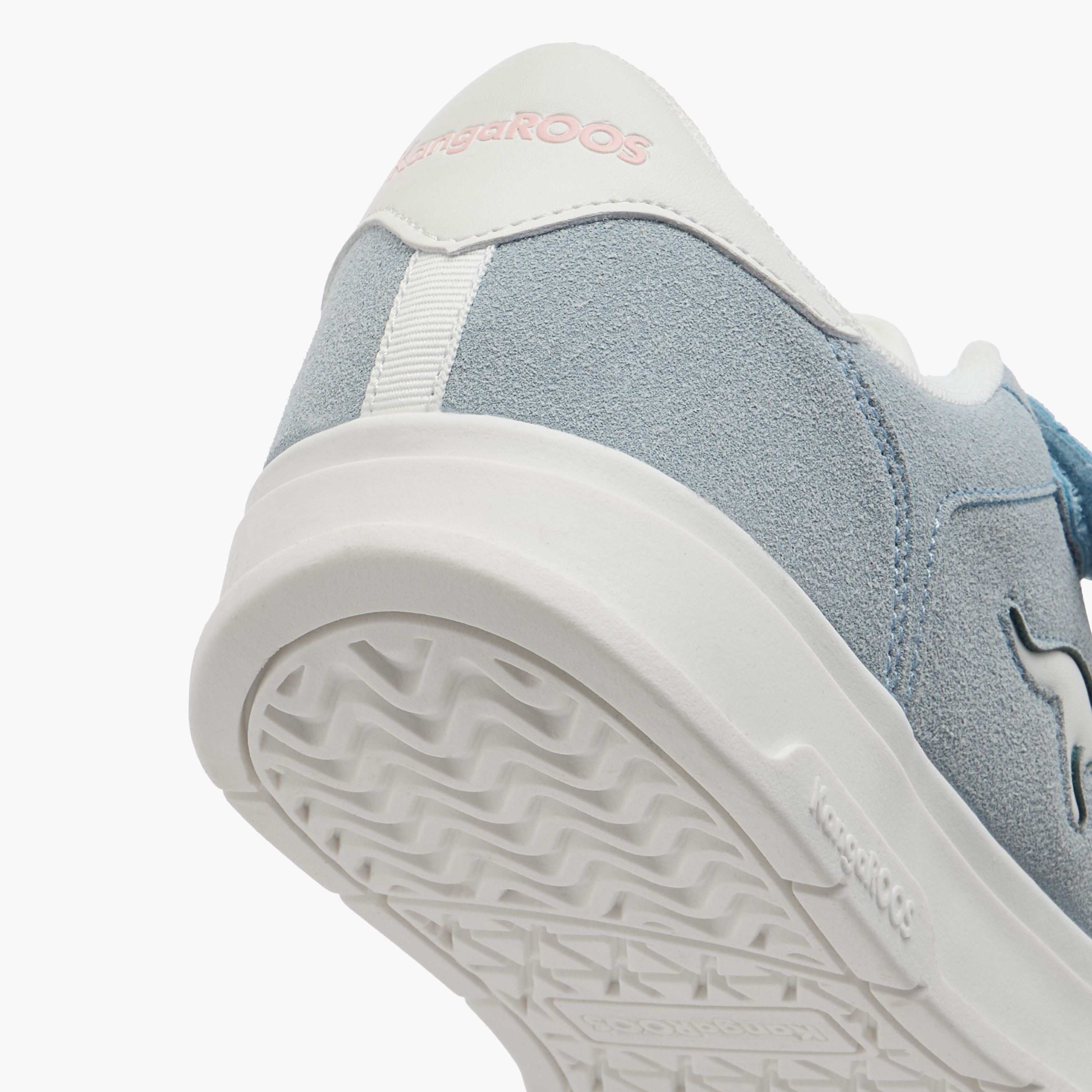 KangaROOS Girls' Panelled Sneakers with Hook and Loop Closure-girls-shoes-sneakers-image-5