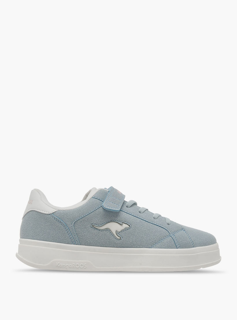 KangaROOS Women's Logo Detail Sneakers with Hook and Loop Closure-women-shoes-sneakers-image-3
