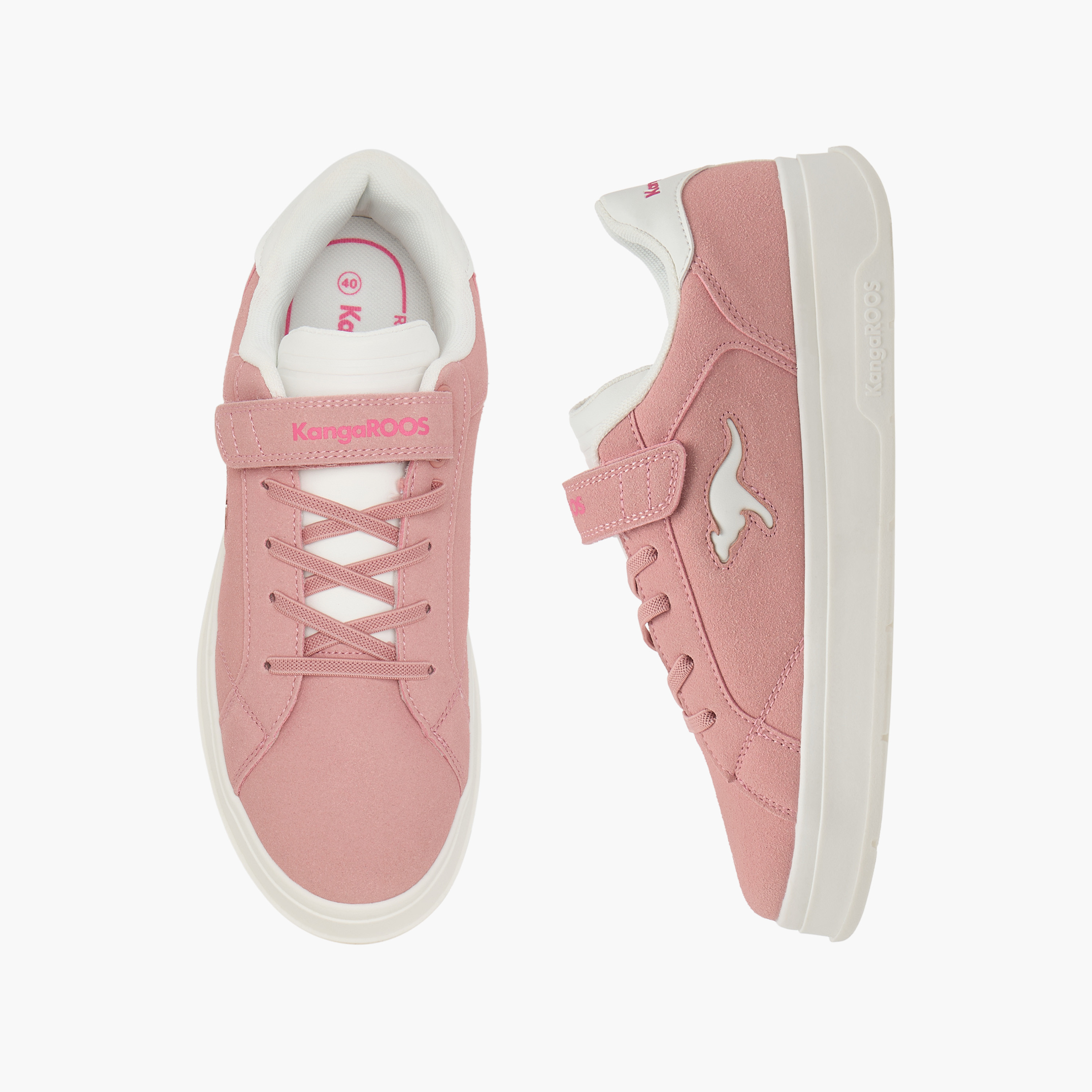 حذاء سنيكرز بشعار وشريط إغلاق للنساء من كانجاروس-women-shoes-sneakers-image-1