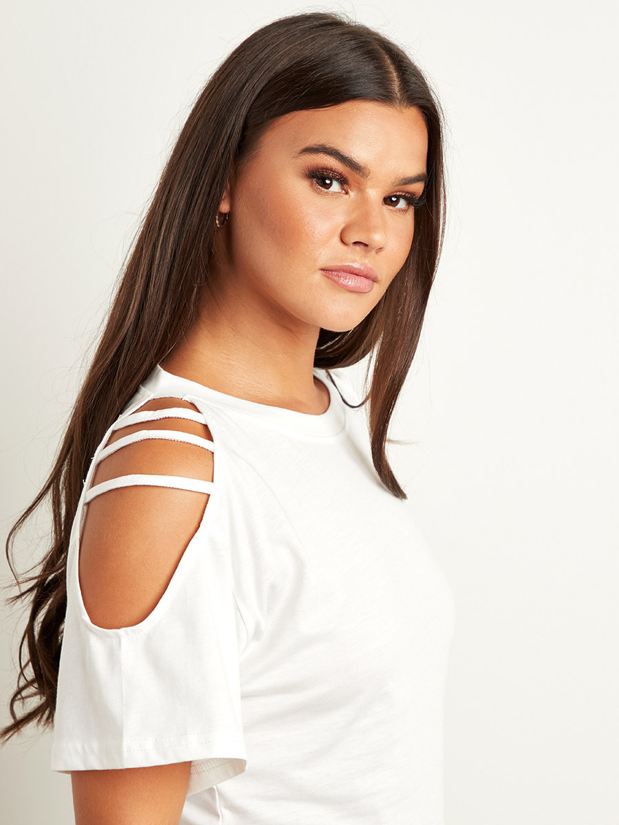 تيشيرت بقصة ضيقة وكتف مكشوف من ستايلي-women-clothing-tshirts-image-4