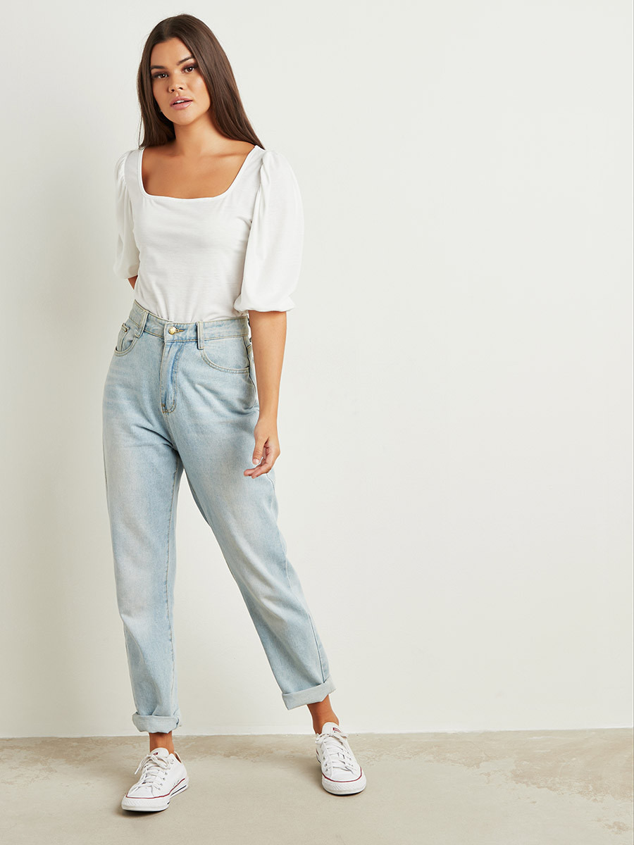 بلوزة بأكمام منفوخة من ستايلي-women-clothing-shirtsandblouses-blouses-image-2