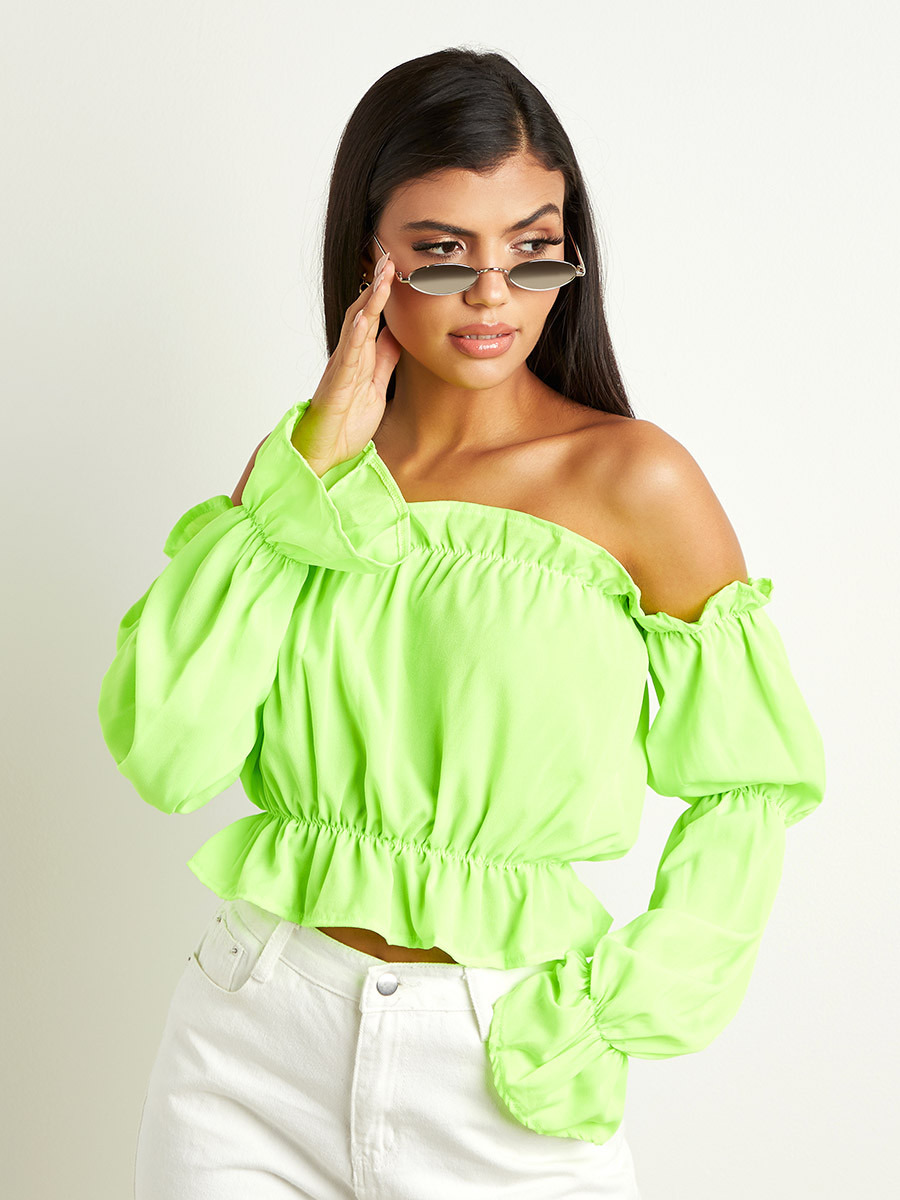 بلوزة بأكتاف مكشوفة وأكمام طويلة من ستايلي-women-clothing-shirtsandblouses-blouses-image-1