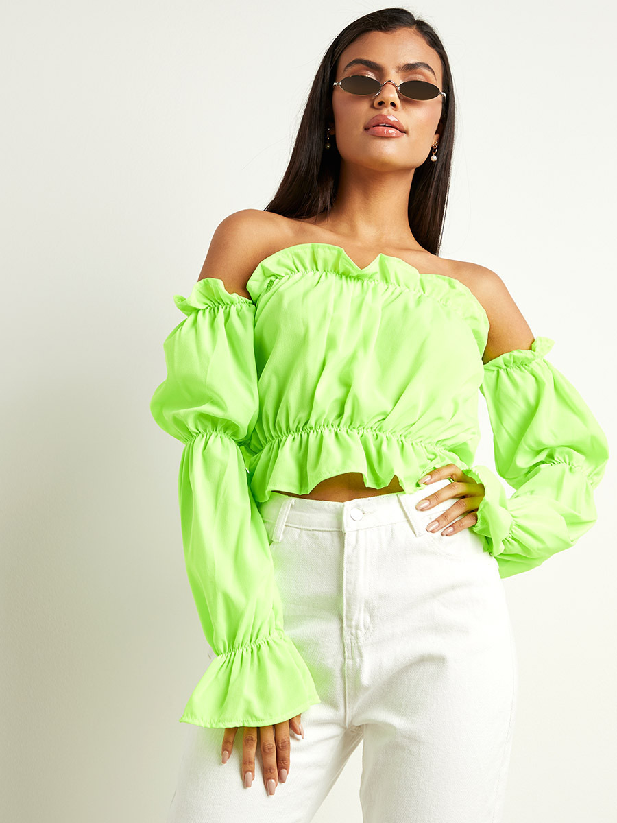 بلوزة بأكتاف مكشوفة وأكمام طويلة من ستايلي-women-clothing-shirtsandblouses-blouses-image-4