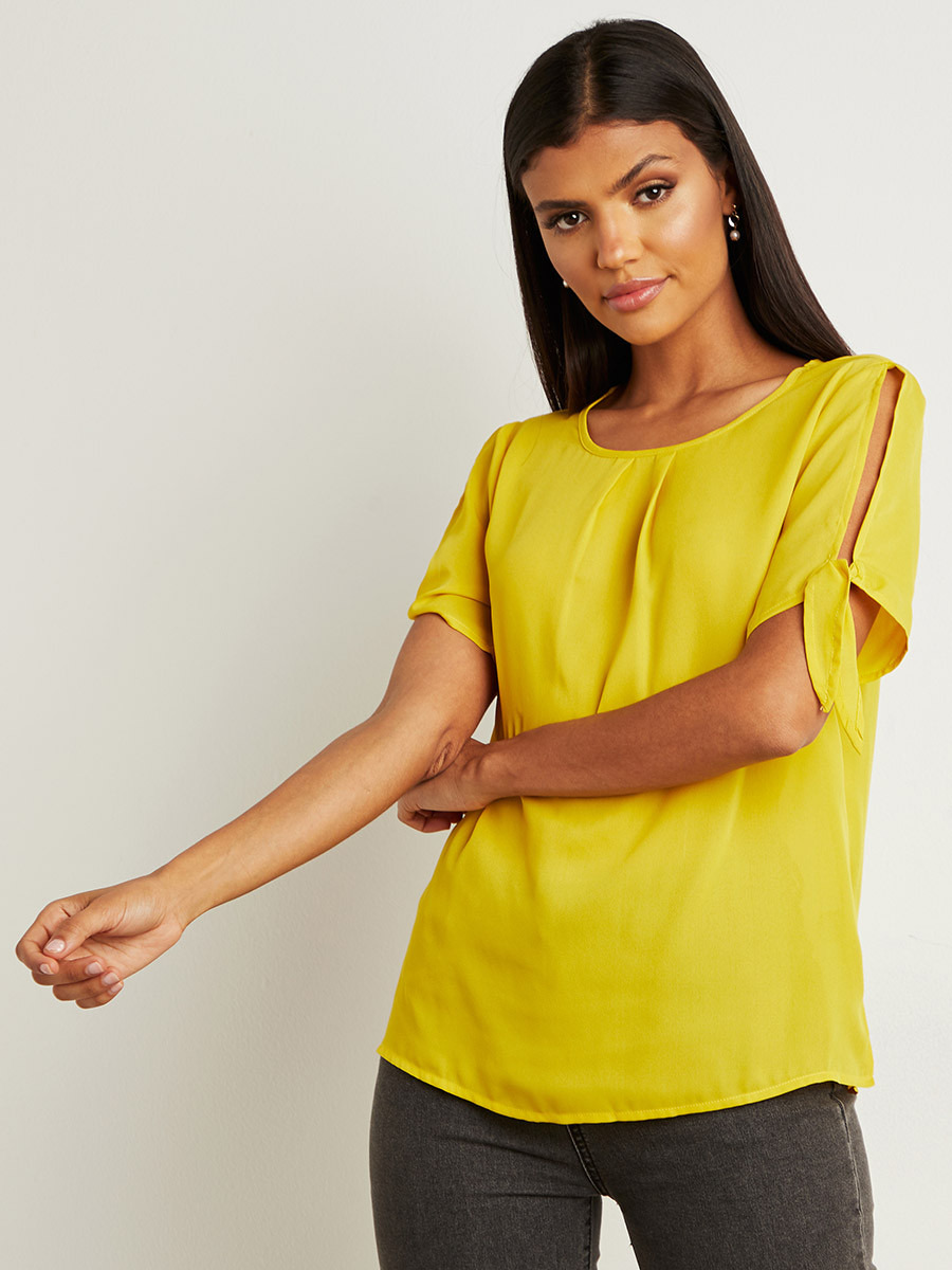 بلوزة بأكمام مفتوحة من ستايلي-women-clothing-shirtsandblouses-blouses-image-4