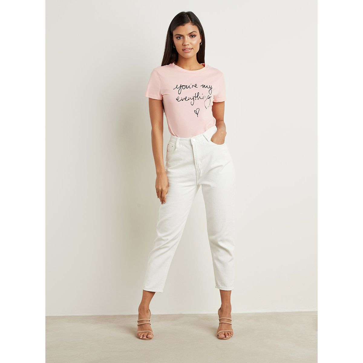 تيشيرت مطبوع بأكمام قصيرة من ستايلي-women-clothing-tshirts-image-2