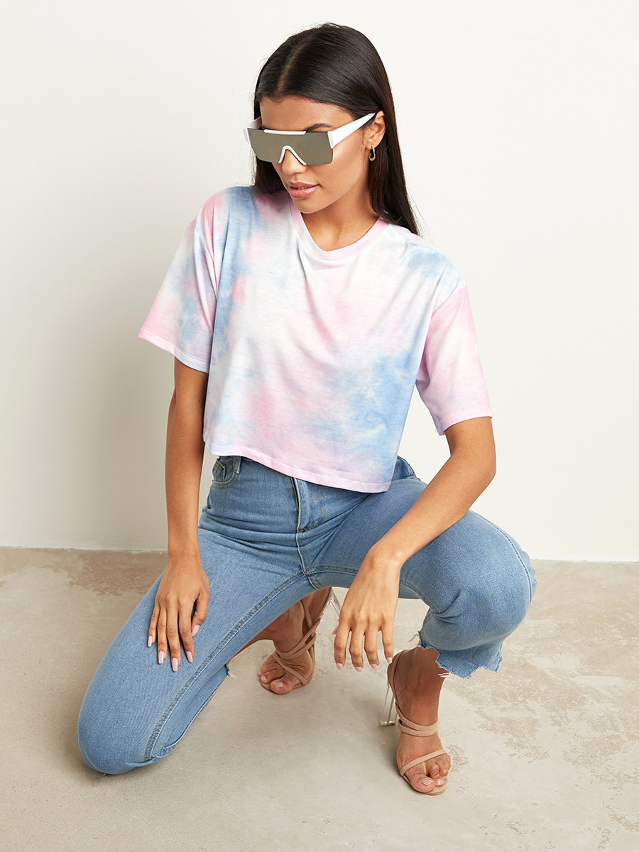 تيشيرت قصير بأكمام قصيرة من ستايلي-women-clothing-tshirts-image-1