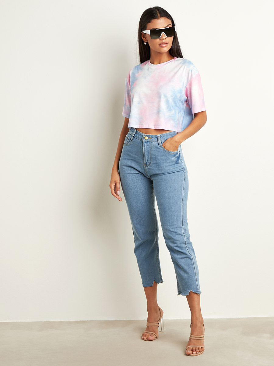 تيشيرت قصير بأكمام قصيرة من ستايلي-women-clothing-tshirts-image-2