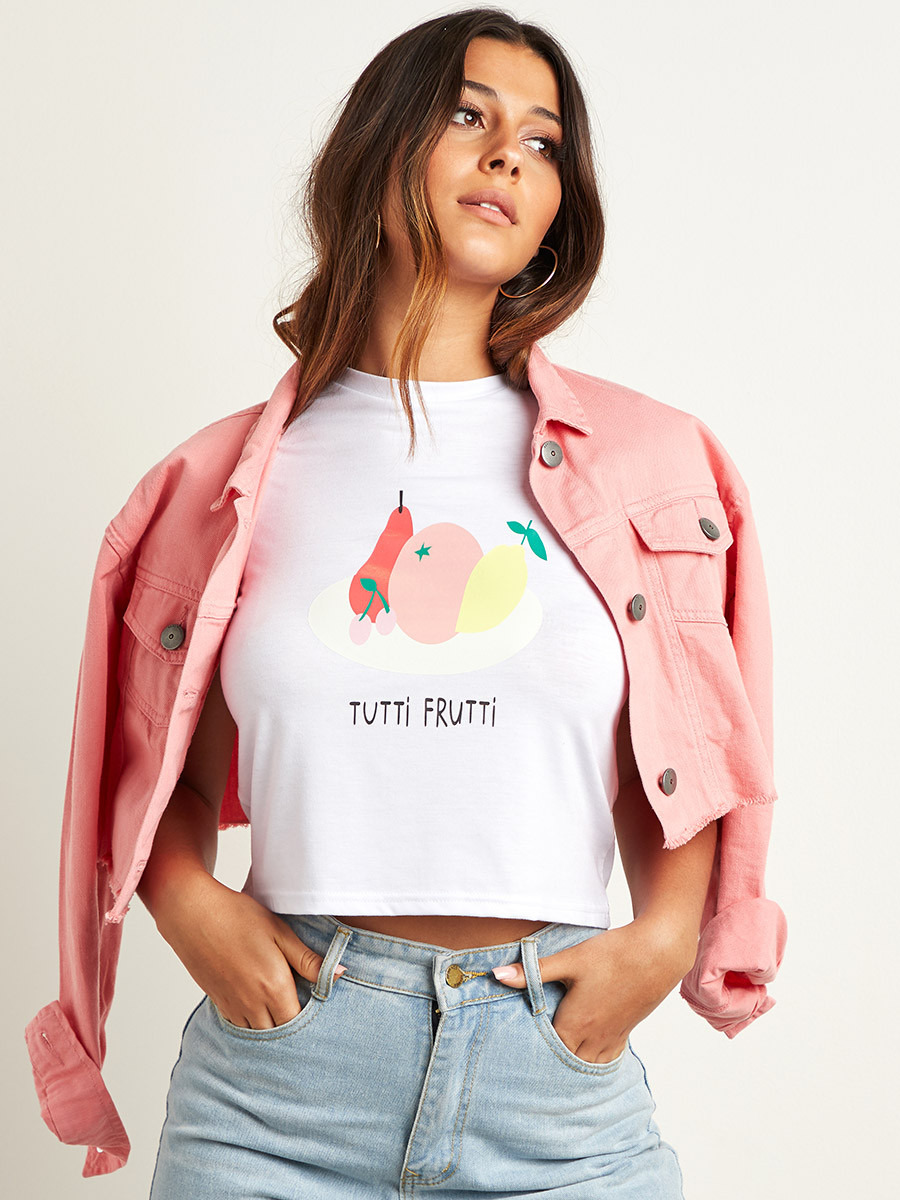 تيشيرت قصير مطبوع من ستايلي-women-clothing-tshirts-image-1