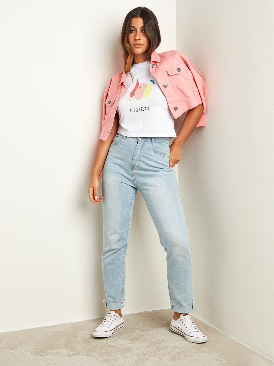 تيشيرت قصير مطبوع من ستايلي-women-clothing-tshirts-image-3