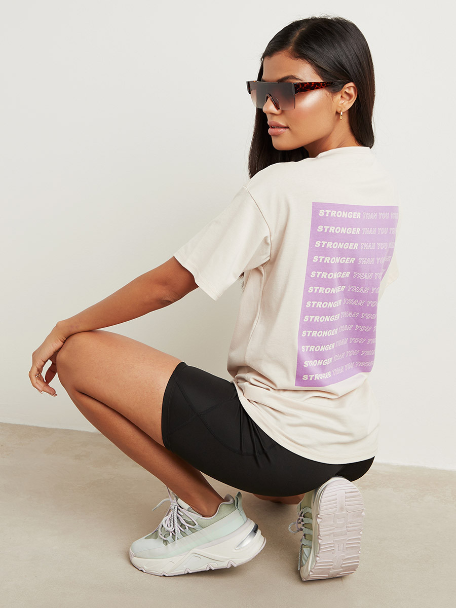 تيشيرت مطبوع بقصة واسعة من ستايلي-women-clothing-tshirts-image-1