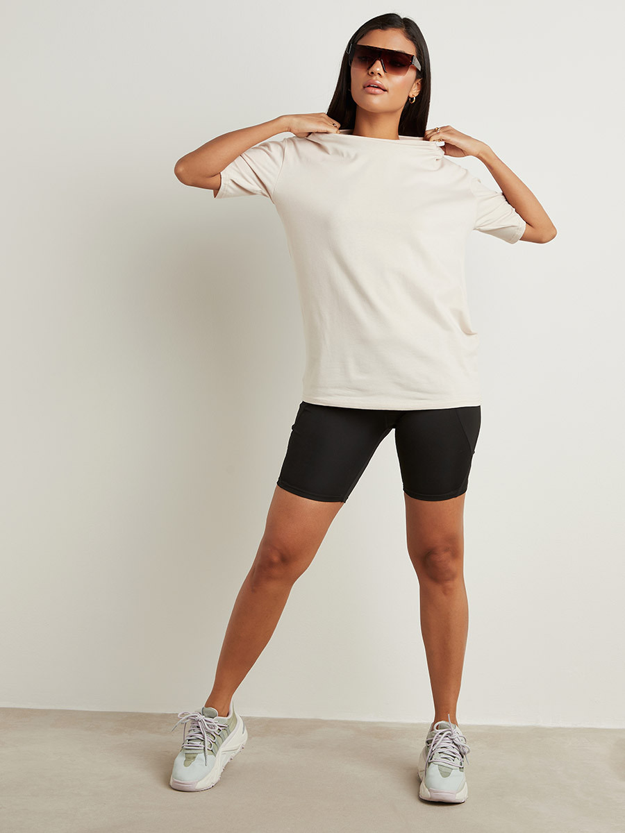 تيشيرت مطبوع بقصة واسعة من ستايلي-women-clothing-tshirts-image-2