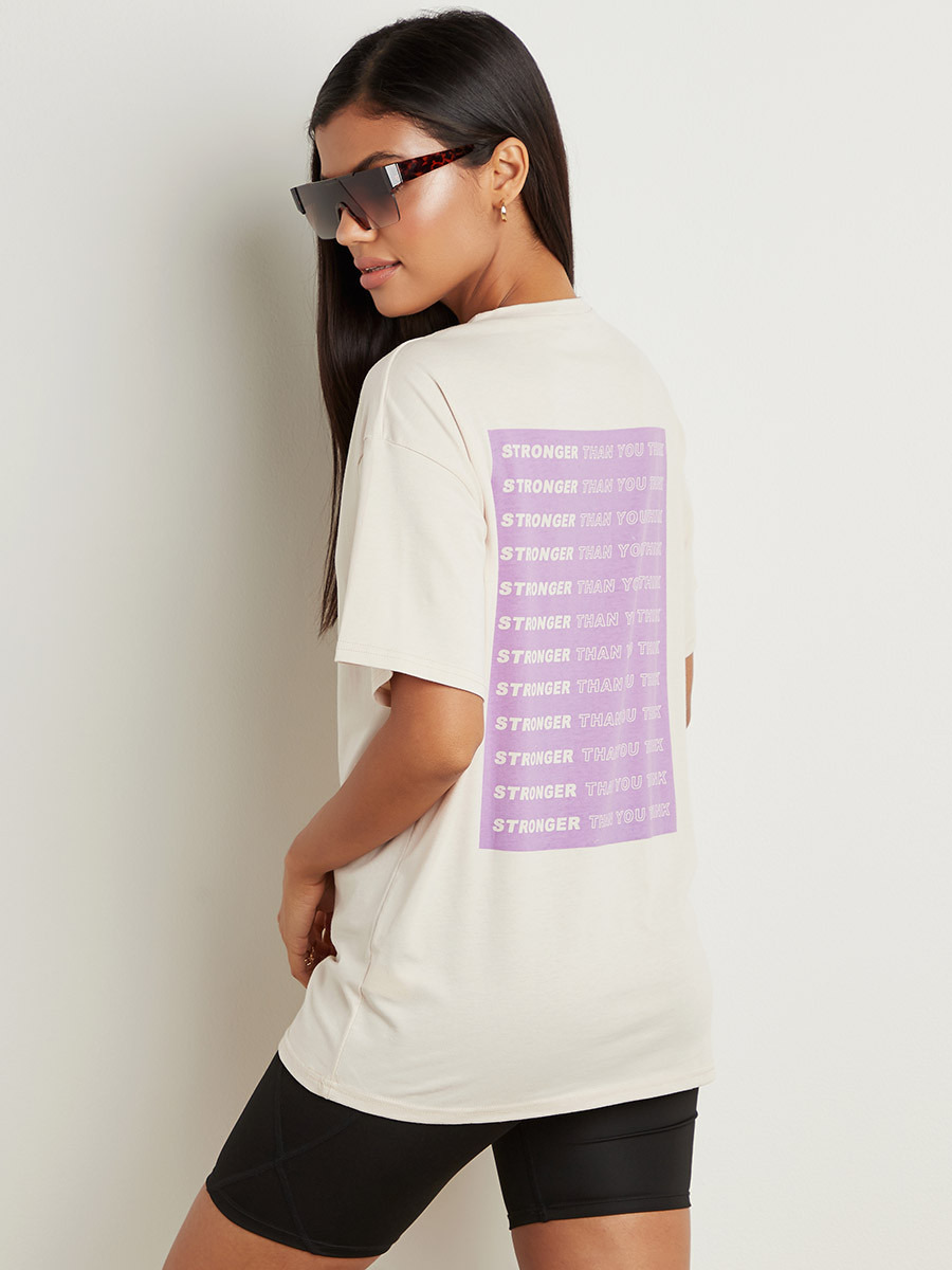 تيشيرت مطبوع بقصة واسعة من ستايلي-women-clothing-tshirts-image-3