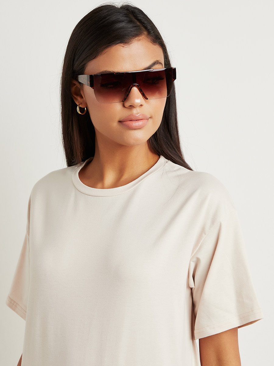 تيشيرت مطبوع بقصة واسعة من ستايلي-women-clothing-tshirts-image-5
