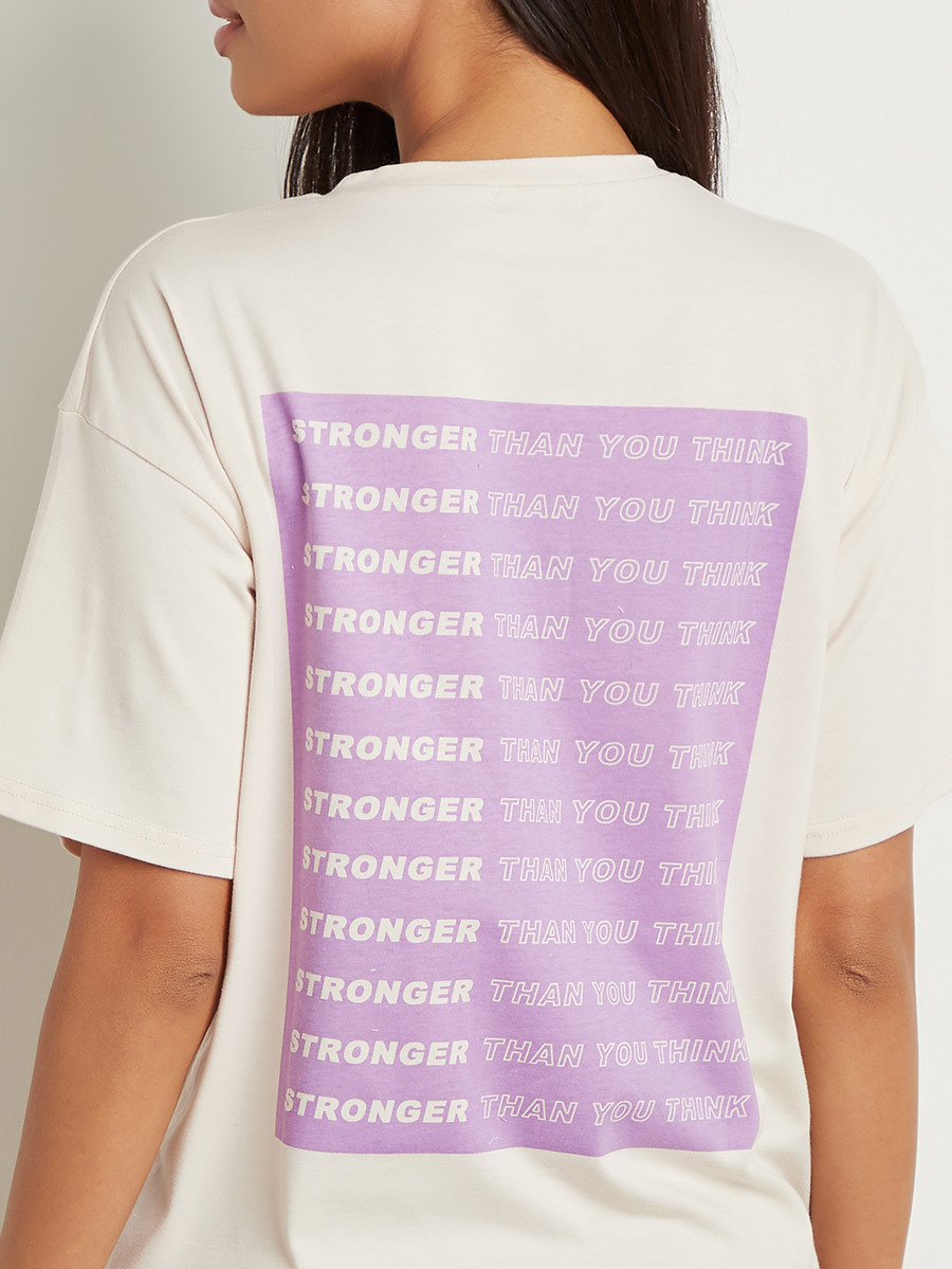 تيشيرت مطبوع بقصة واسعة من ستايلي-women-clothing-tshirts-image-6