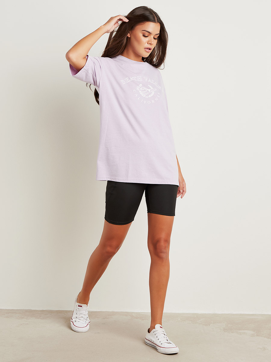 Styli California Printed Round Neck Oversized T-shirt-women-clothing-tshirts-image-2