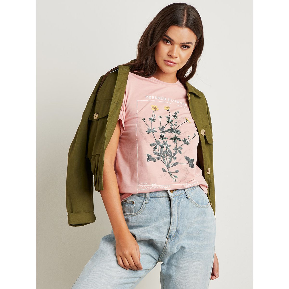تيشيرت مطبوع بقصة واسعة من ستايلي-women-clothing-tshirts-image-5