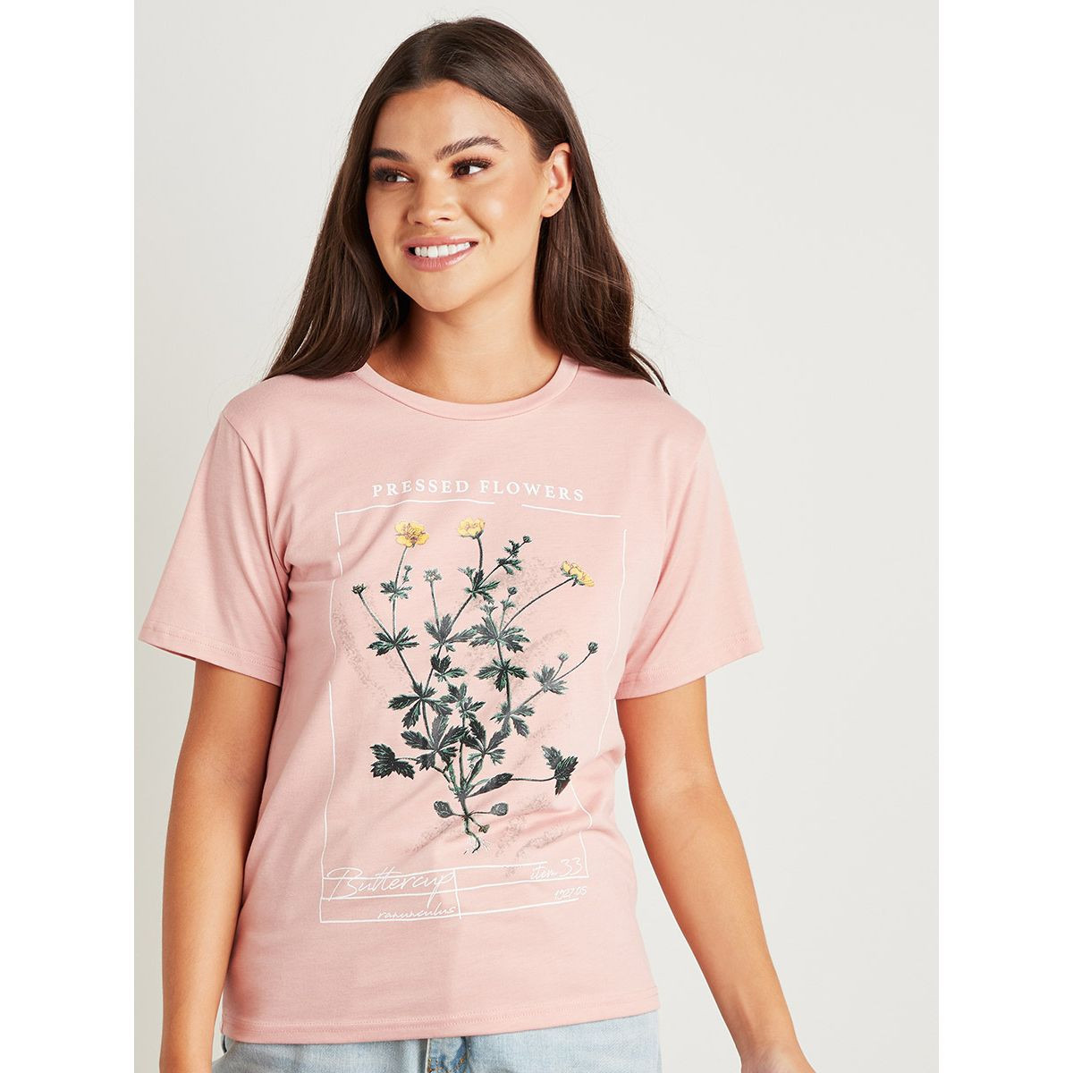 تيشيرت مطبوع بقصة واسعة من ستايلي-women-clothing-tshirts-image-4