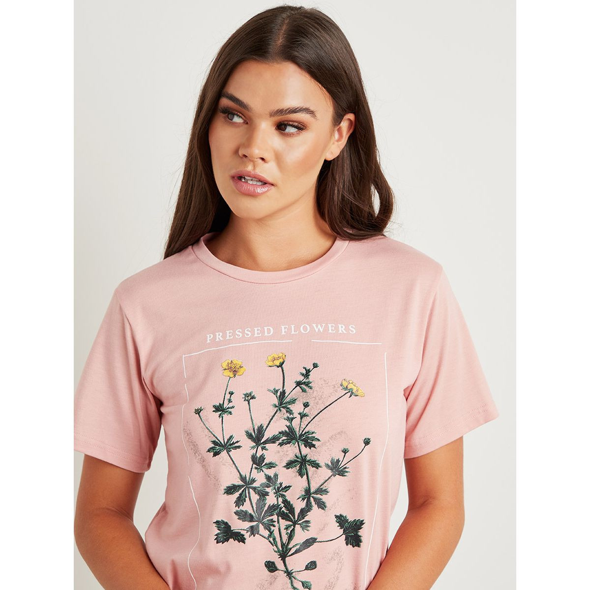 تيشيرت مطبوع بقصة واسعة من ستايلي-women-clothing-tshirts-image-3