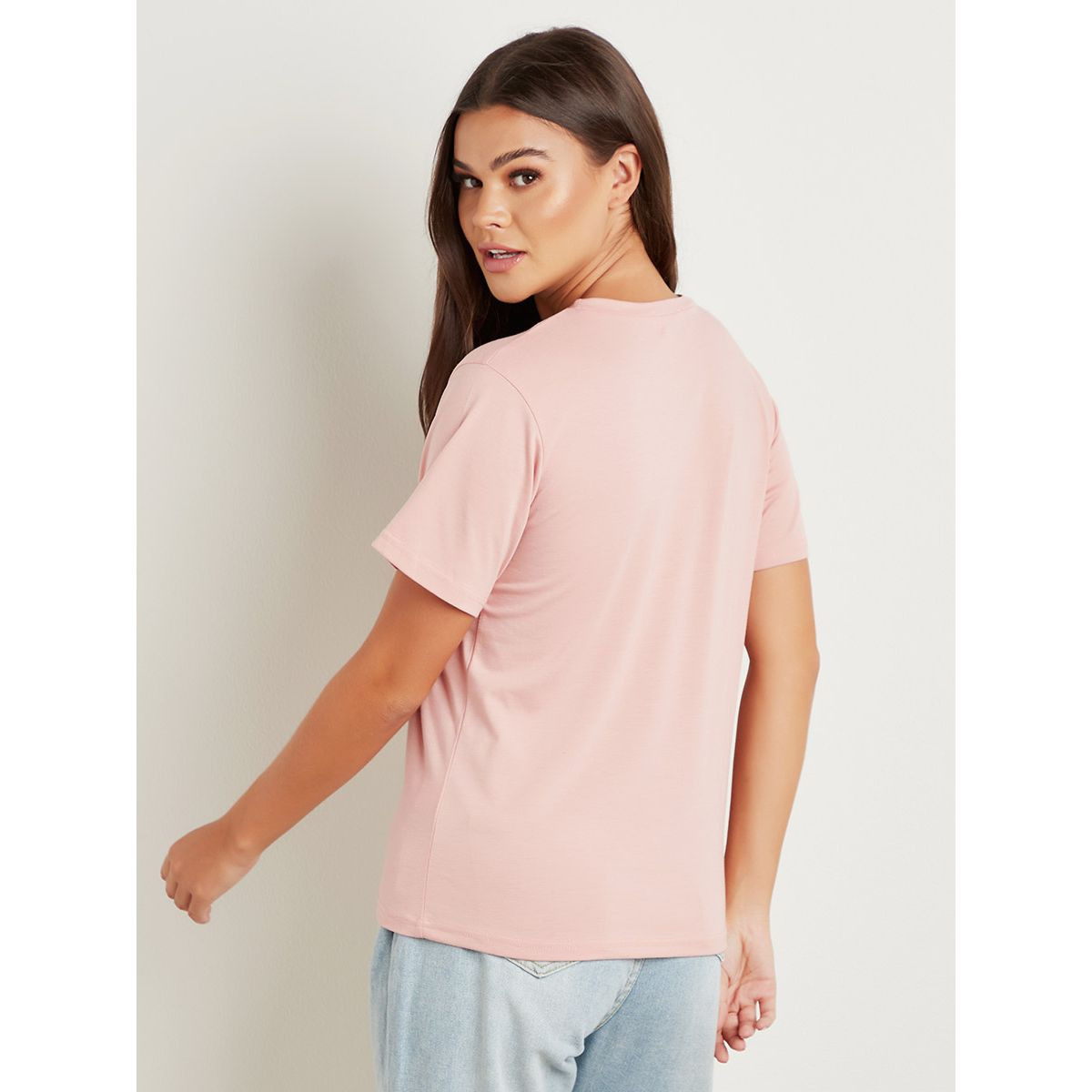 تيشيرت مطبوع بقصة واسعة من ستايلي-women-clothing-tshirts-image-2