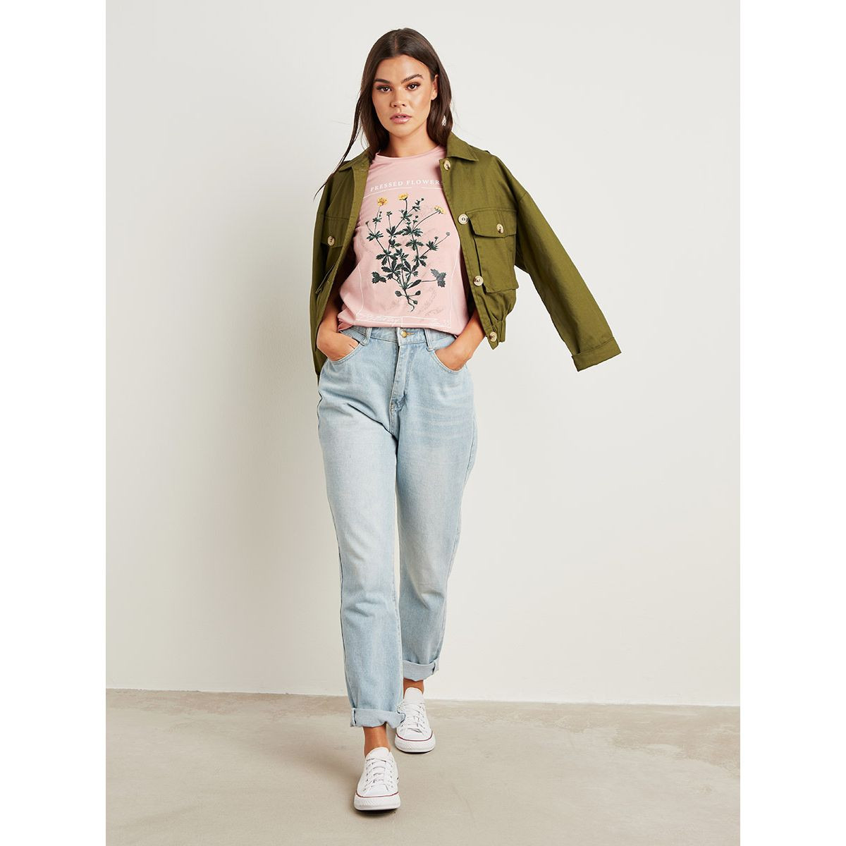 تيشيرت مطبوع بقصة واسعة من ستايلي-women-clothing-tshirts-image-1