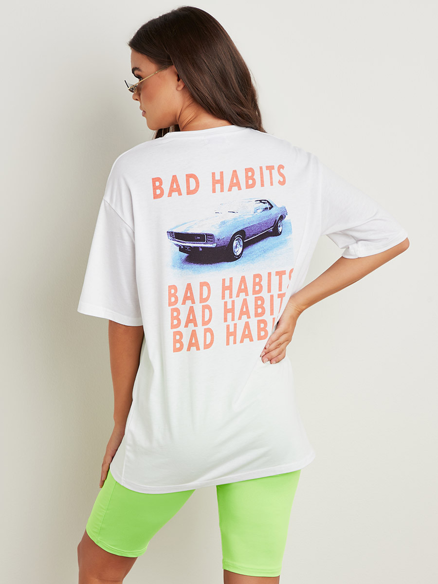 تيشيرت مطبوع بقصة واسعة من ستايلي-women-clothing-tshirts-image-3