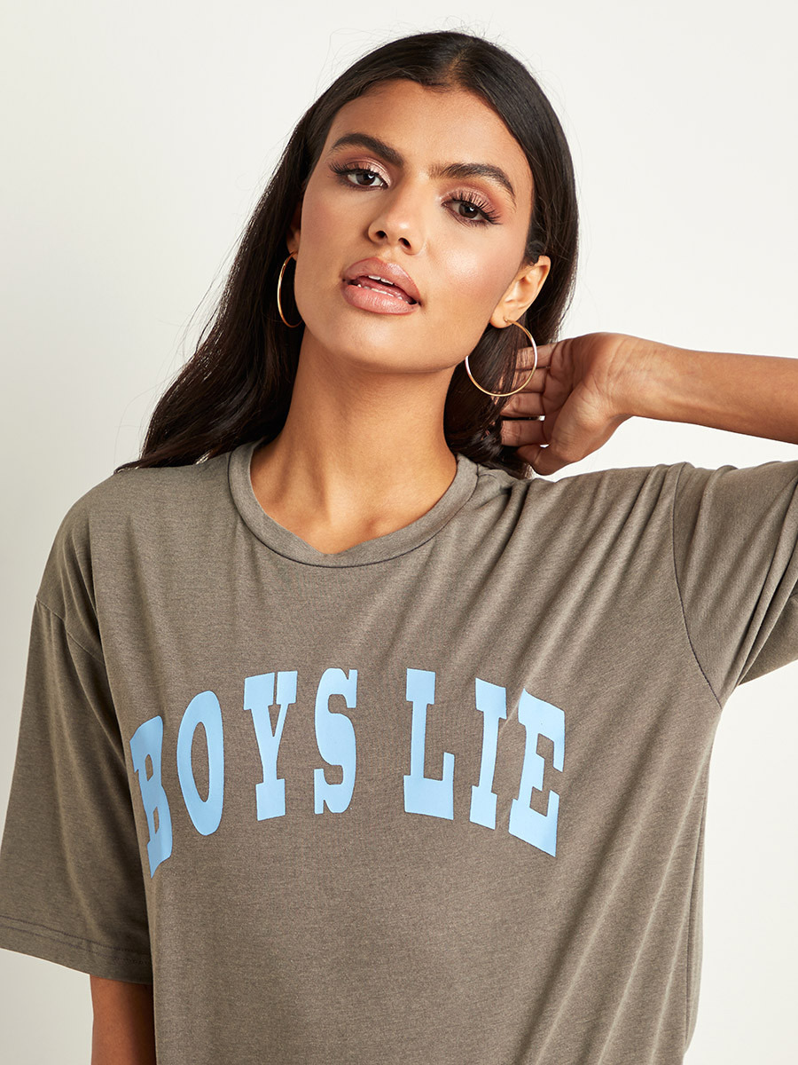 تيشيرت مطبوع بقصة واسعة من ستايلي-women-clothing-tshirts-image-5
