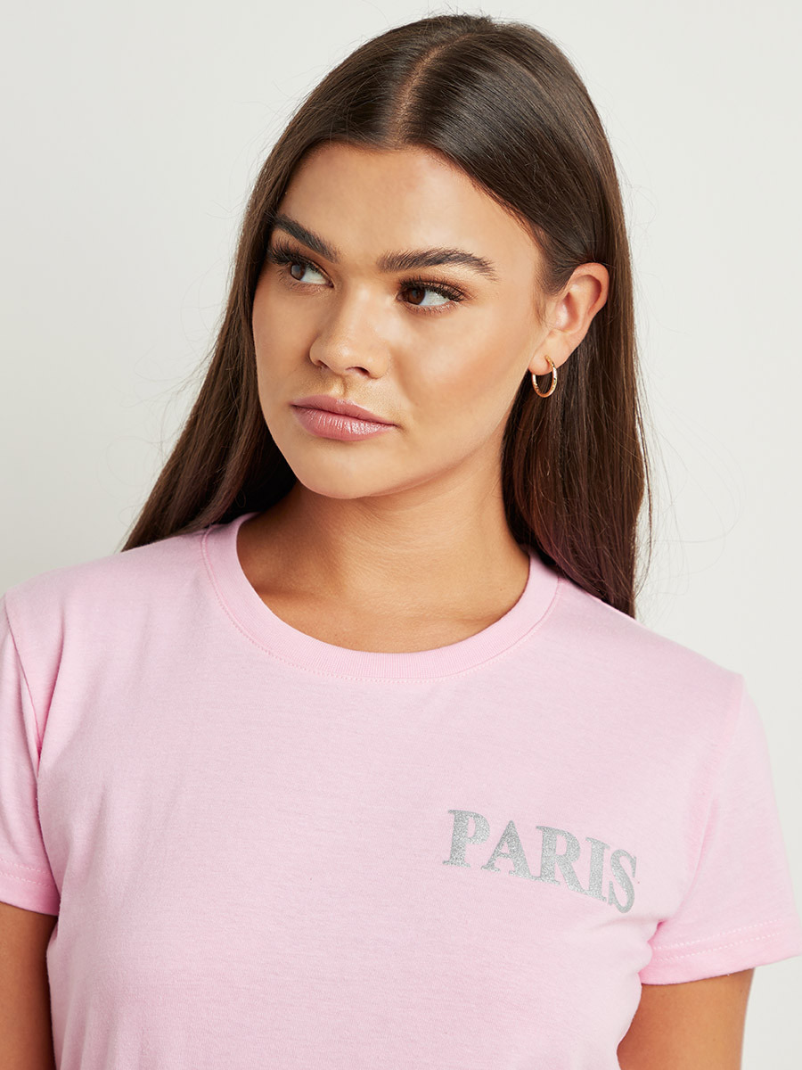 تيشيرت مطبوع بقصة واسعة من ستايلي-women-clothing-tshirts-image-2