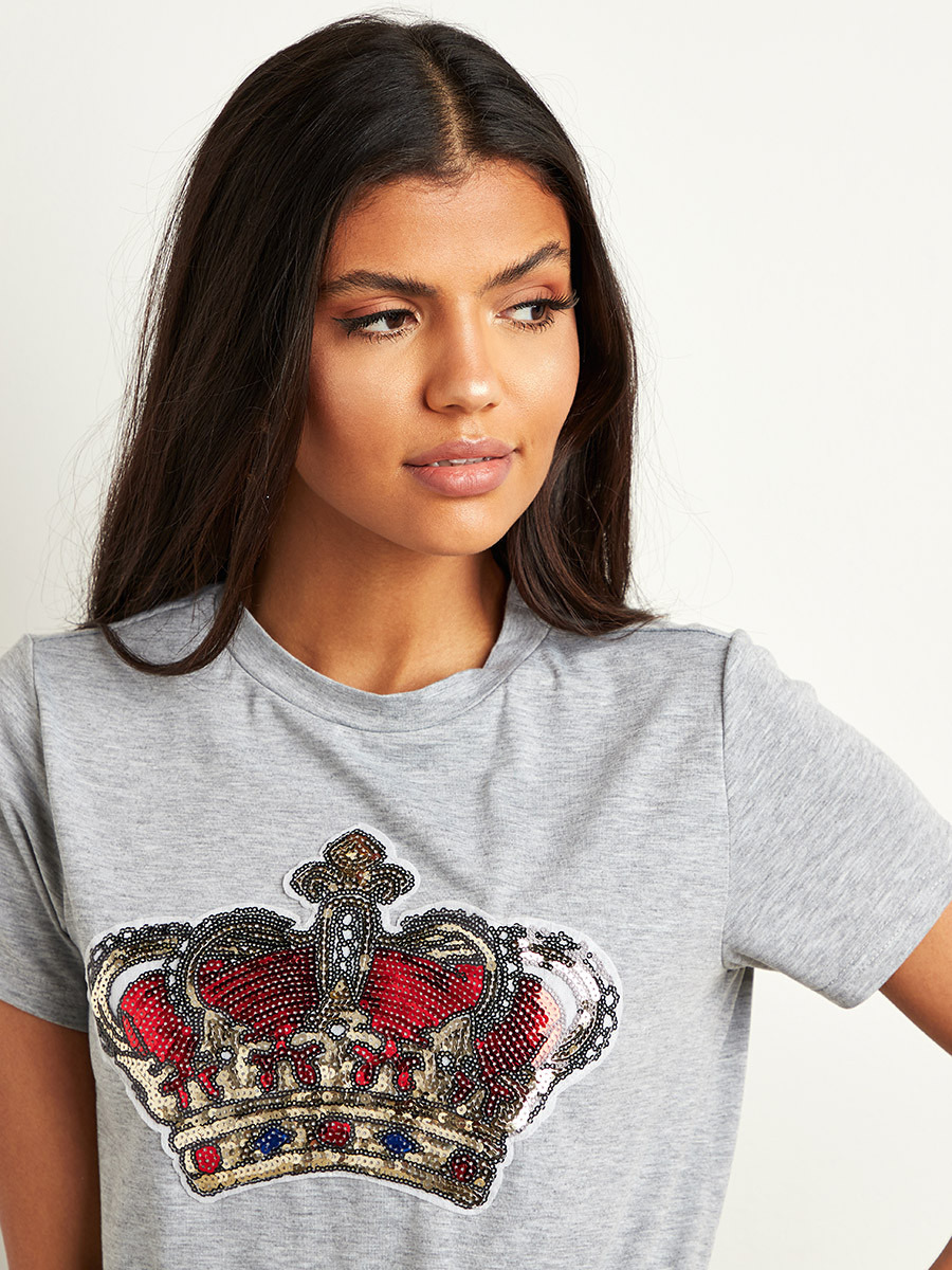 تيشيرت مطبوع بقصة واسعة من ستايلي-women-clothing-tshirts-image-4