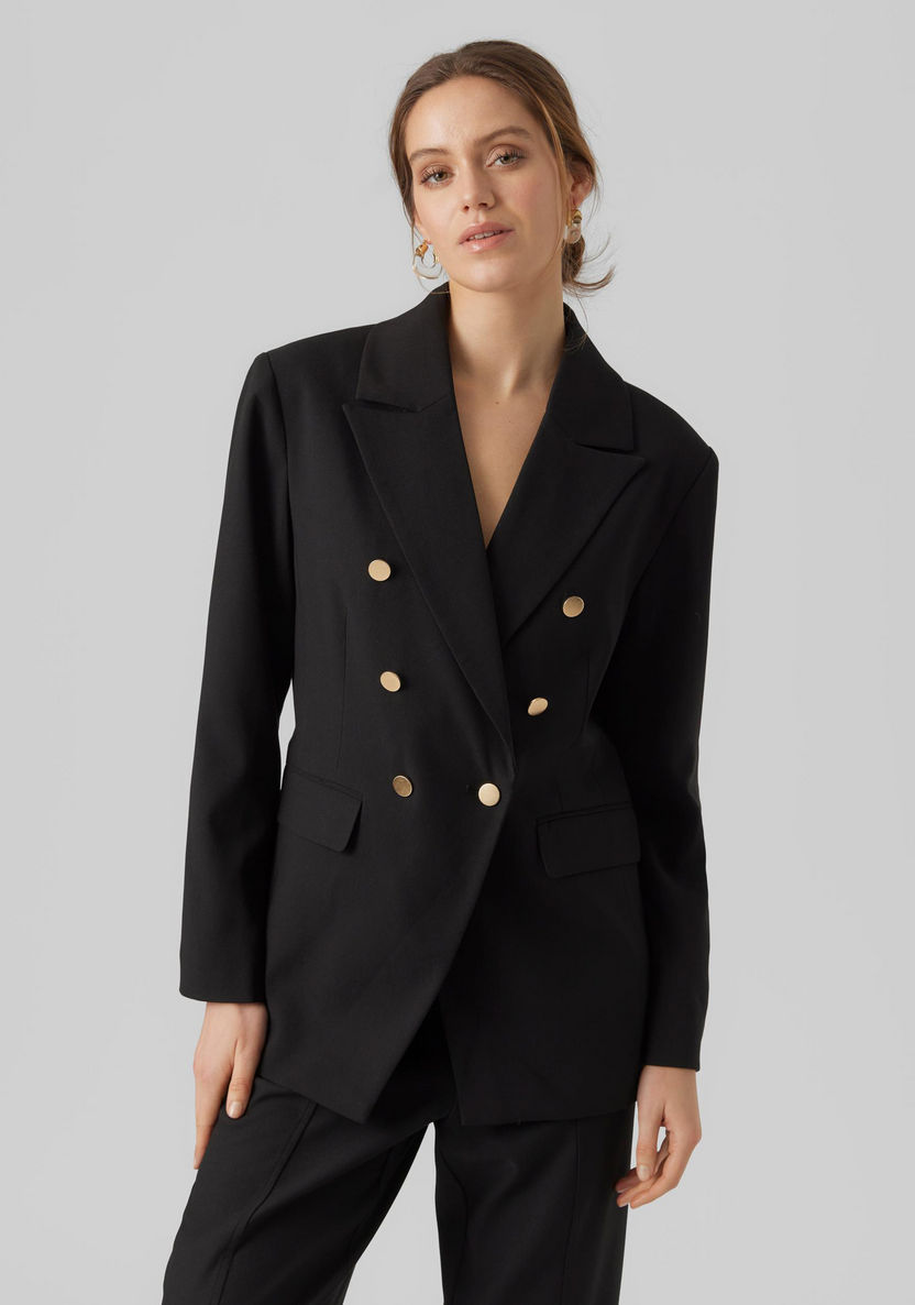 Buy Women's Vero Moda Plain Notched Lapel Collar Classic Blazer Online ...