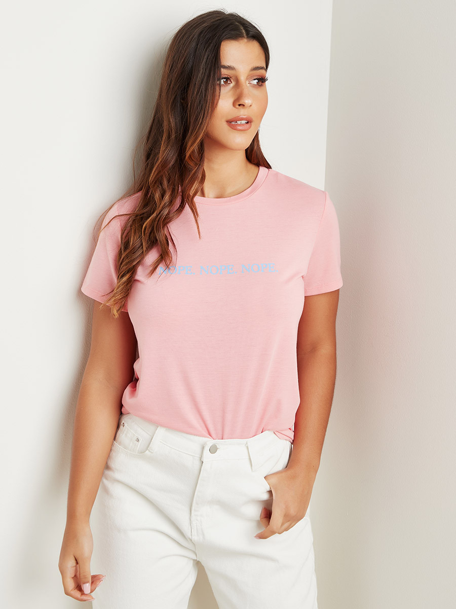 تيشرت مطبوع بقصة واسعة من ستايلي-women-clothing-tshirts-image-1
