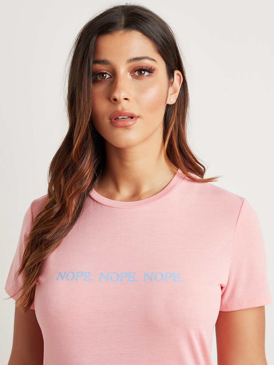 تيشرت مطبوع بقصة واسعة من ستايلي-women-clothing-tshirts-image-3