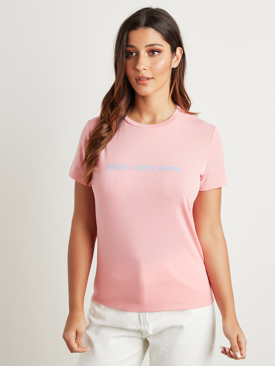 تيشرت مطبوع بقصة واسعة من ستايلي-women-clothing-tshirts-image-5
