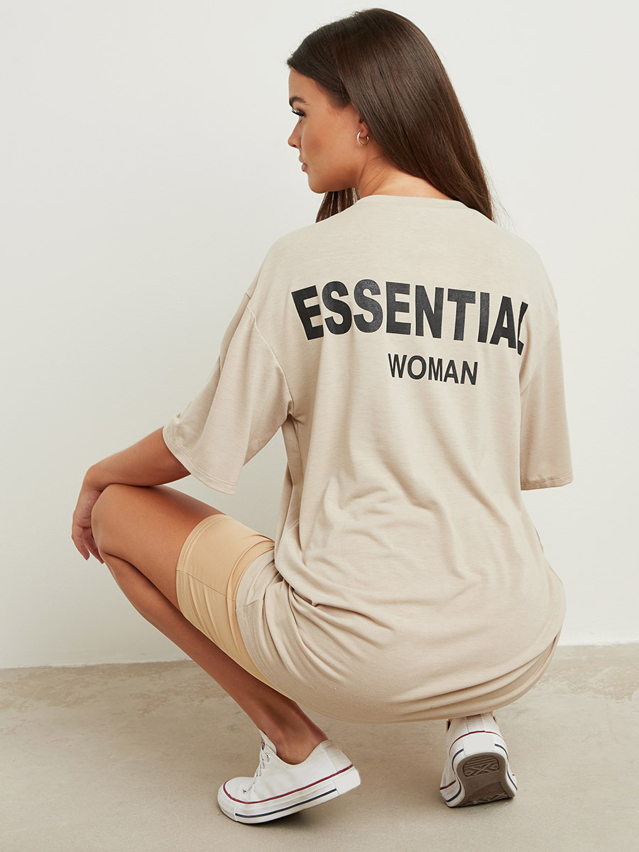 تيشيرت مطبوع بقصة واسعة من ستايلي-women-clothing-tshirts-image-1