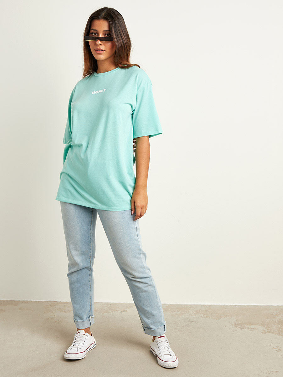 تيشيرت مطبوع بقصة واسعة من ستايلي-women-clothing-tshirts-image-2