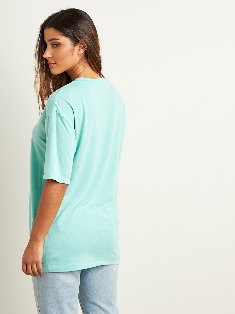 تيشيرت مطبوع بقصة واسعة من ستايلي-women-clothing-tshirts-image-6