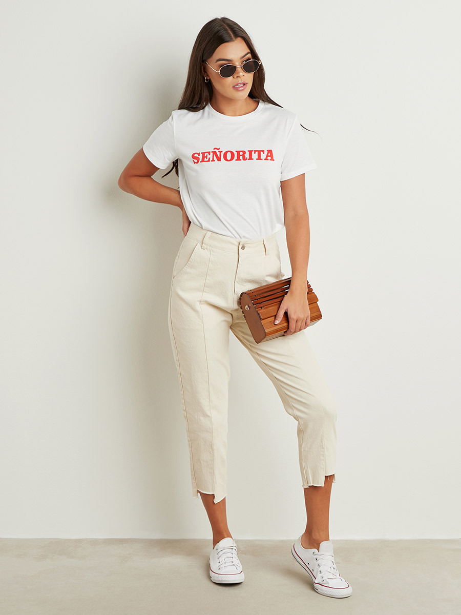 تيشيرت مطبوع بأكمام قصيرة من ستايلي-women-clothing-tshirts-image-2