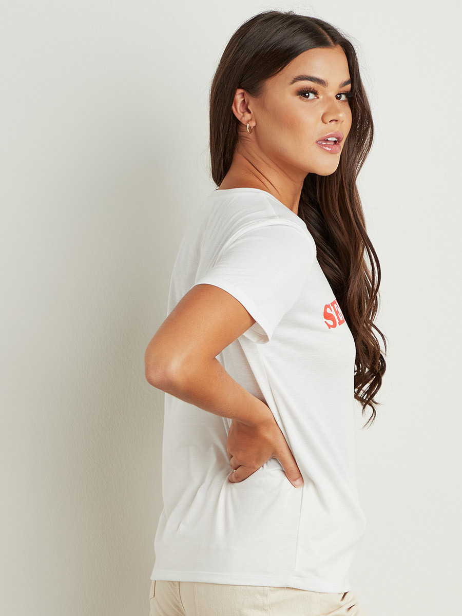 تيشيرت مطبوع بأكمام قصيرة من ستايلي-women-clothing-tshirts-image-4