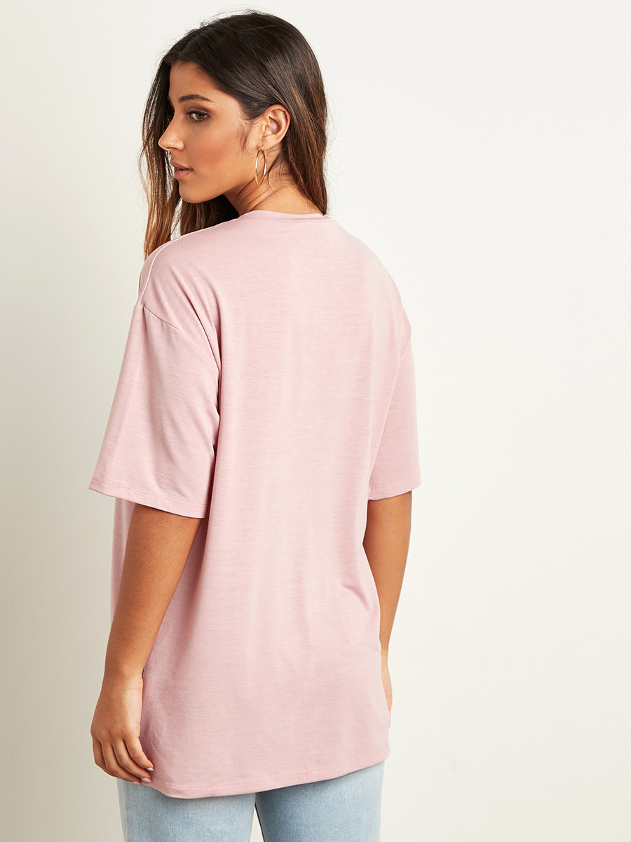 تيشيرت مطبوع بقصة واسعة من ستايلي-women-clothing-tshirts-image-3