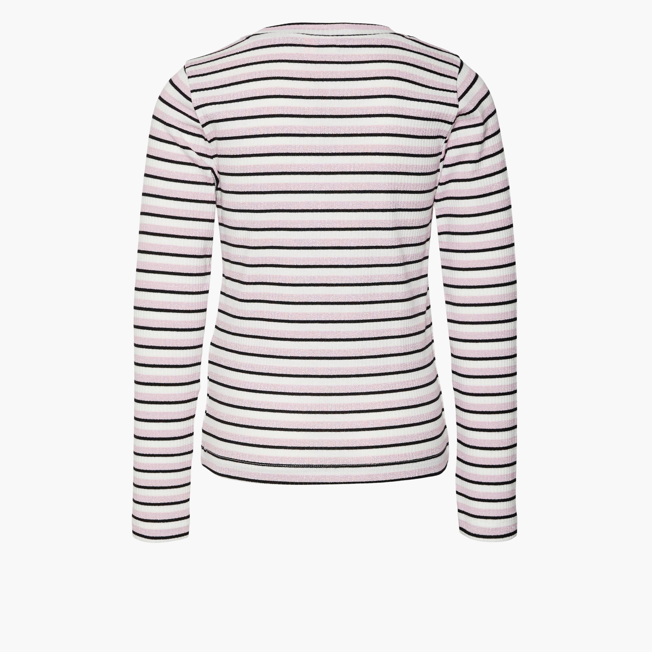 Striped long deals sleeve