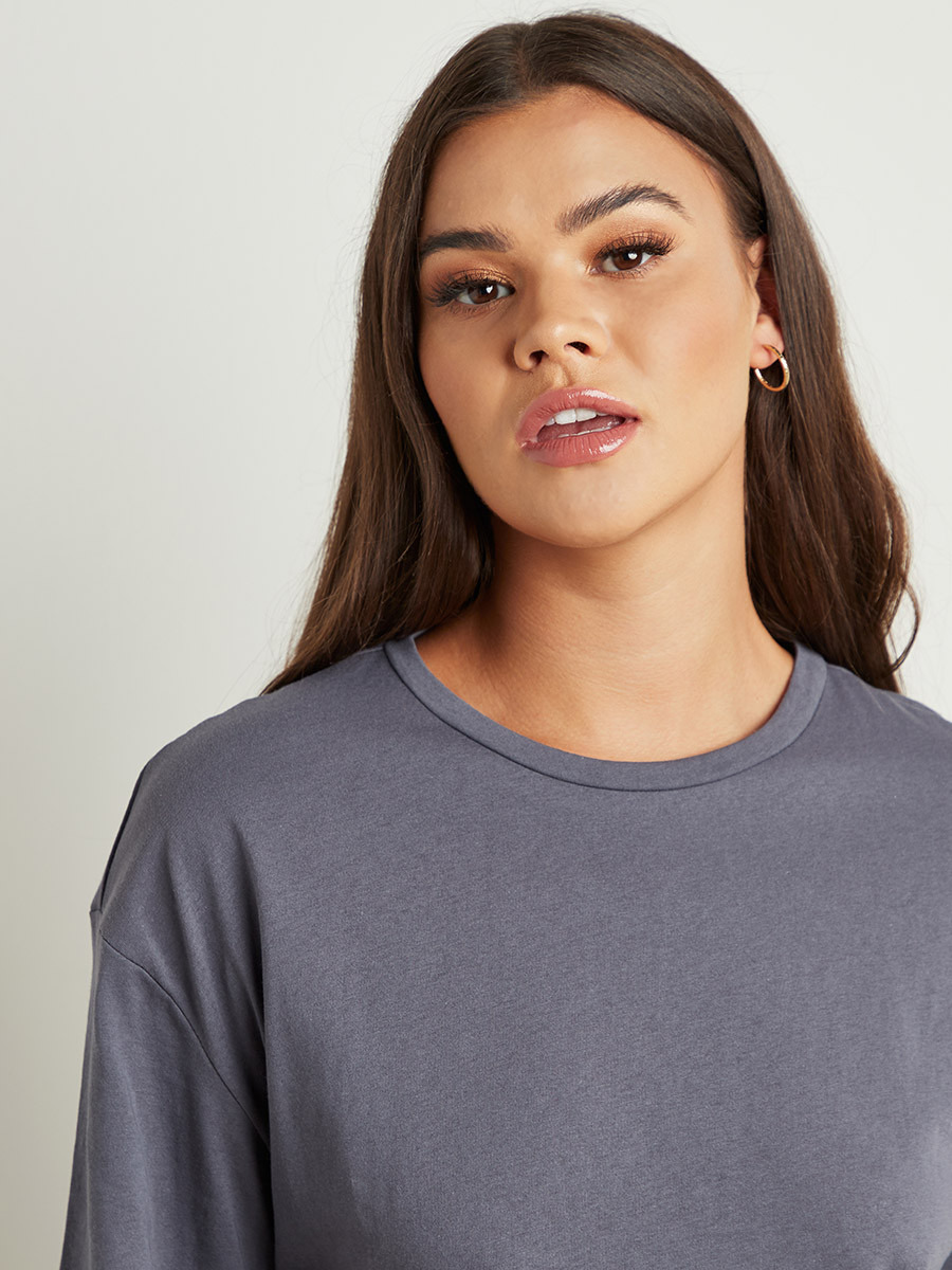 تيشيرت مطبوع بقصة واسعة من ستايلي-women-clothing-tshirts-image-4
